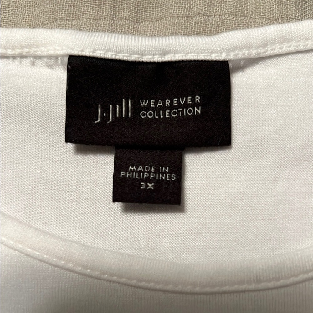 J. Jill White Wearever Layering Sleeveless Top 3X - Picture 3 of 9